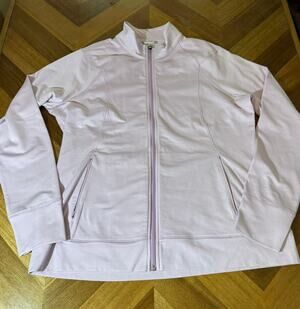 CB DryTec Cutter & Buck Pink Full Zip Performance Jacket Women's XL